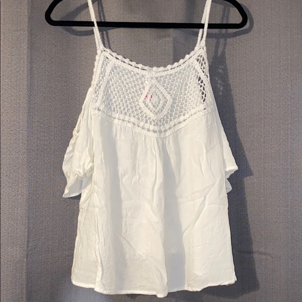 Off the shoulder tank